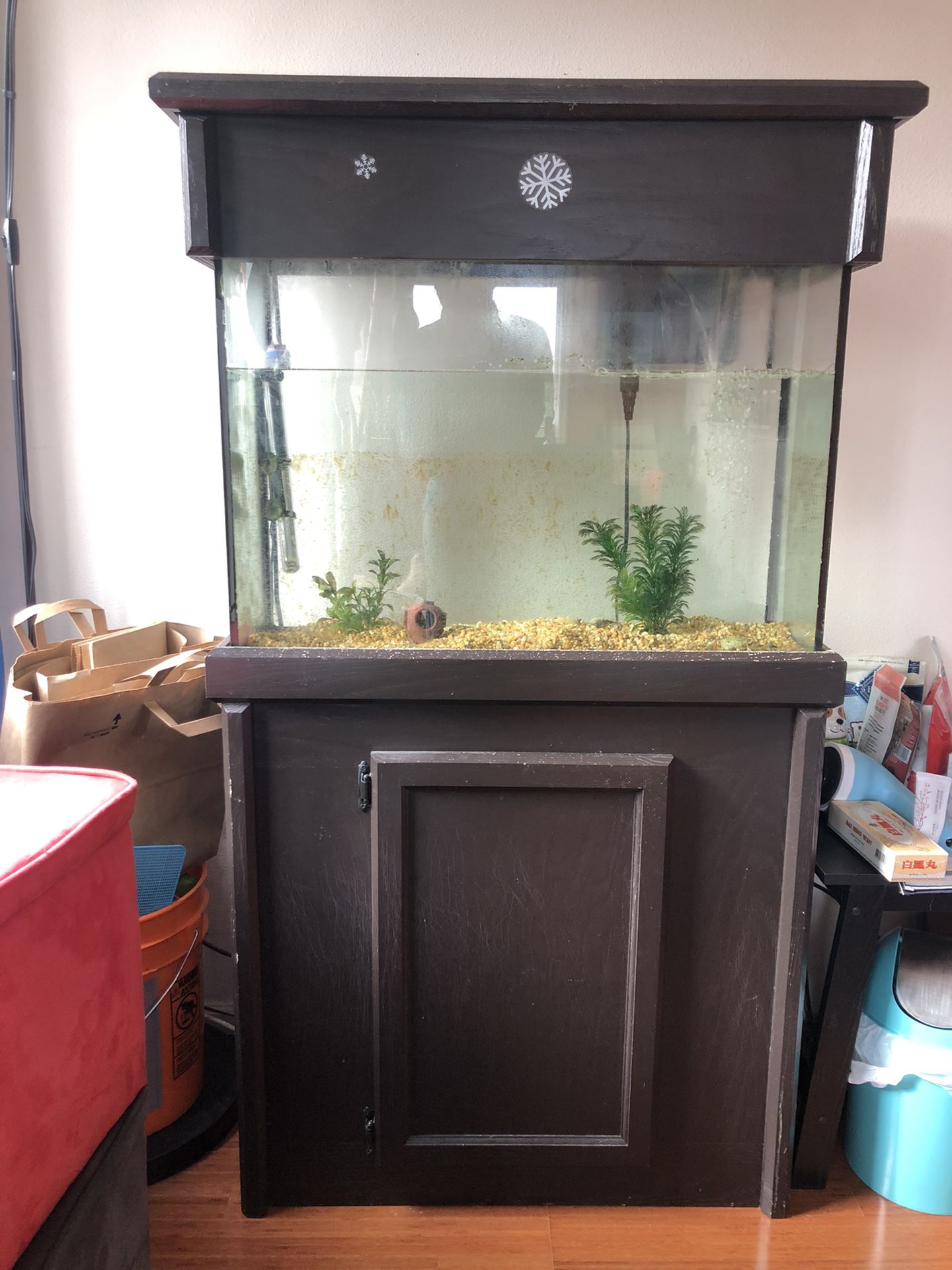 30 Gallon Fish Tank/aquarium, Full Set