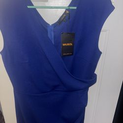 MIUSOL ROYAL BLUE NEW WITH TAGS DRESS