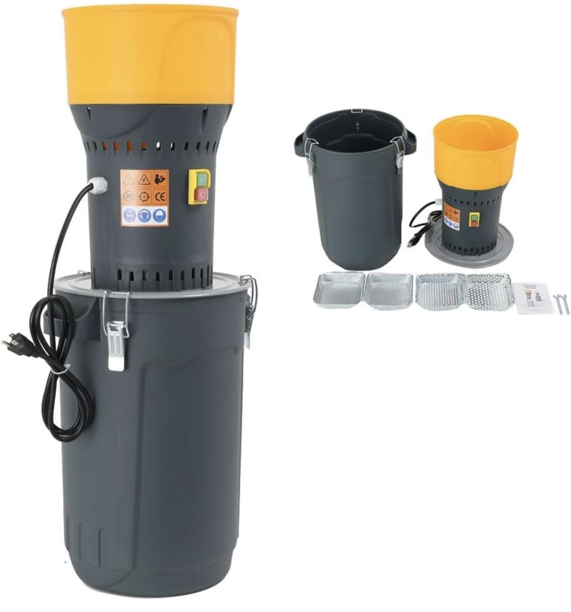 Grain Mill Corn Grinder, 1000w Electric Mill Dust-Free For Sale $55.00 50%+ OFF Retail $113.99