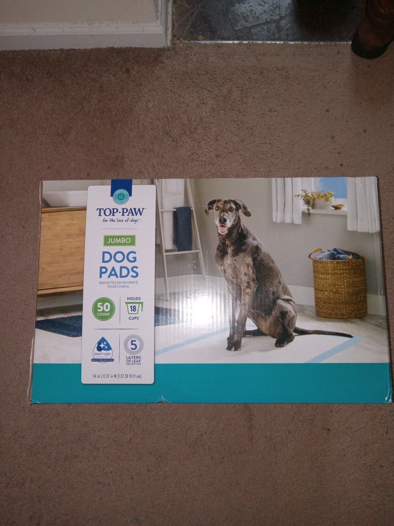 TOP PAW JUMBO DOG PADS (50) COUNT
