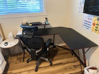 Desk and office chair
