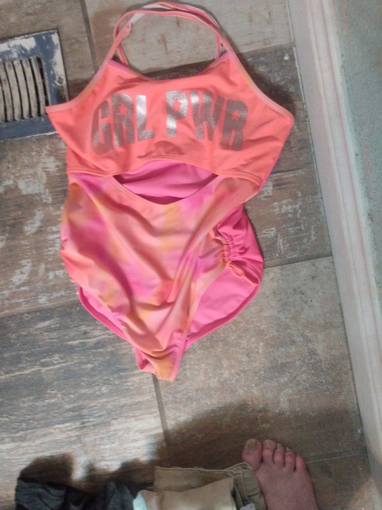 Neon Girl Power Slit Mid Swim Wear