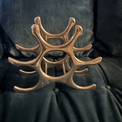 Vintage Michael Noil Brand, Silver Tone, Six Bottle Wine Holder Rack