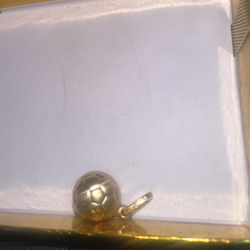 Gold Soccer Ball Pendant 14k Gold