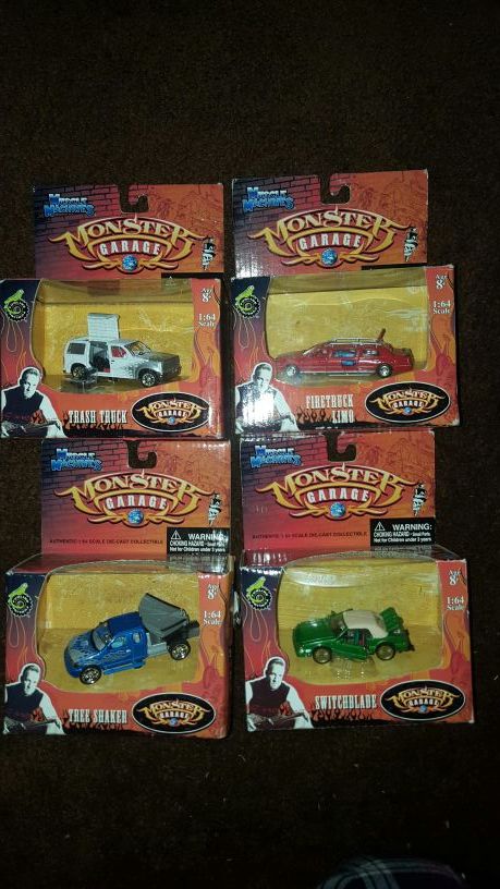 Monster garage toy cars collectibles