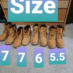 Timberland Boots Kids $80 Ea.