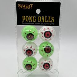New – Spirit Halloween Spooky Eye Ping Pong Balls (Pong Balls) 👁️🏓