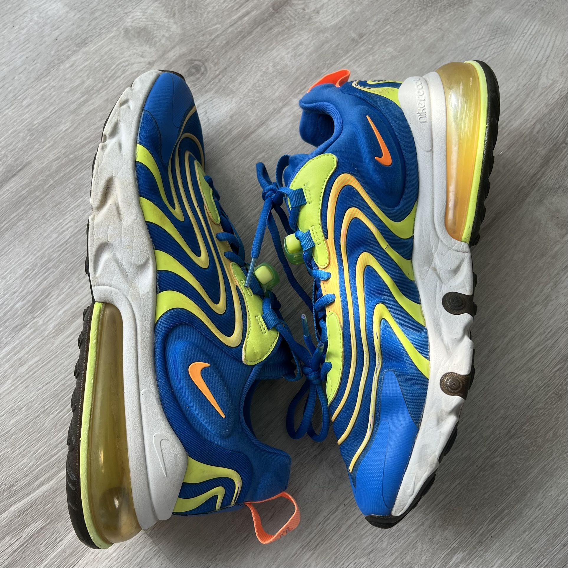 Running Shoes Air Max 270 Men's Blue And Orange Nike Air Max