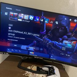 Ps5 Slim Disc And 240 Curve Sceptre Monitor 