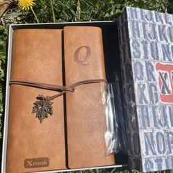 Luxury Xmusk Leather Journal Gift Set – Unused, Elegant Packaging