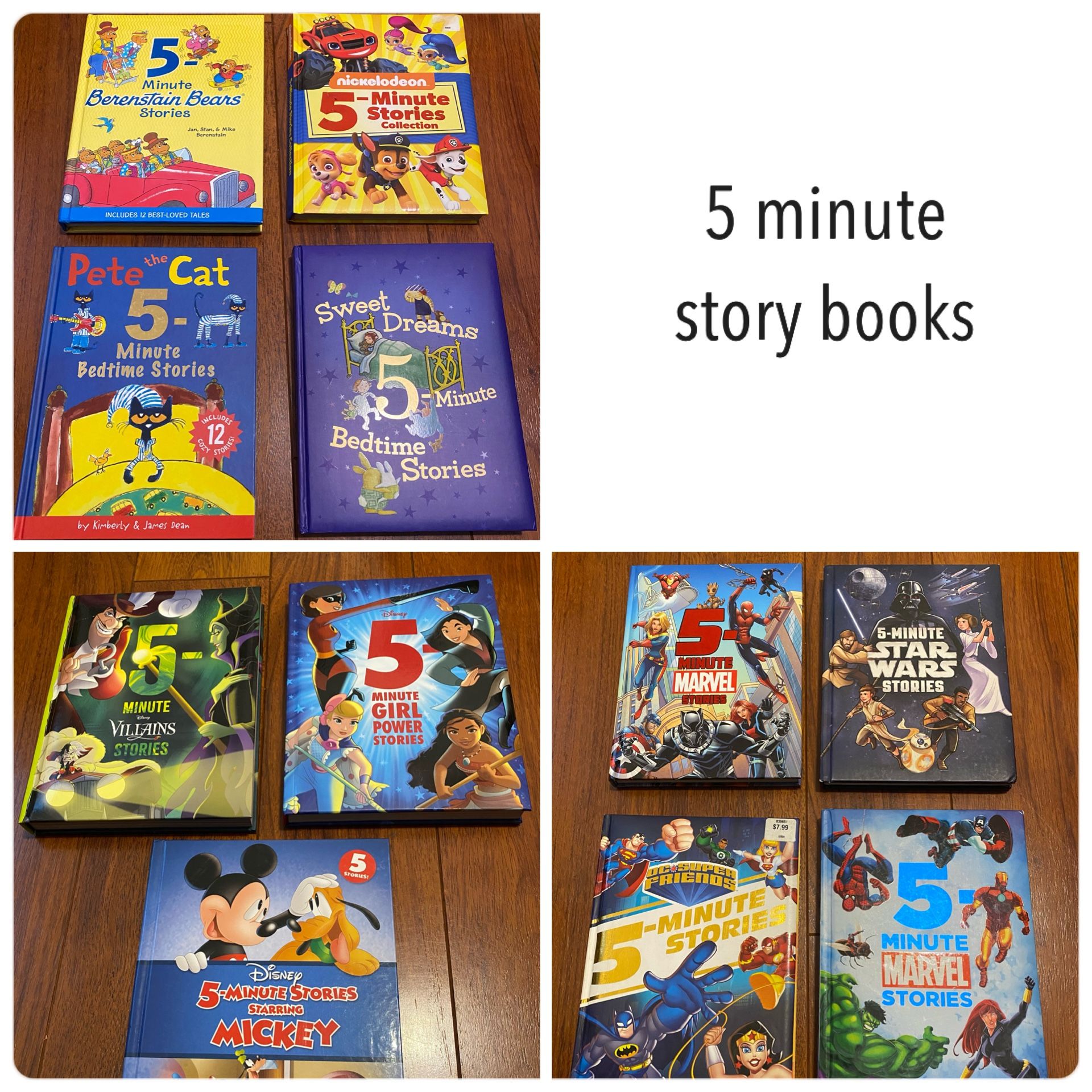 5 Minute Story Books
