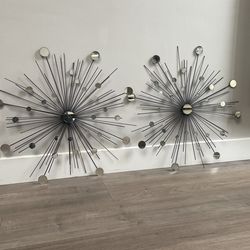 Mid Century Modern Starburst Wall Hangings - 24 Inch