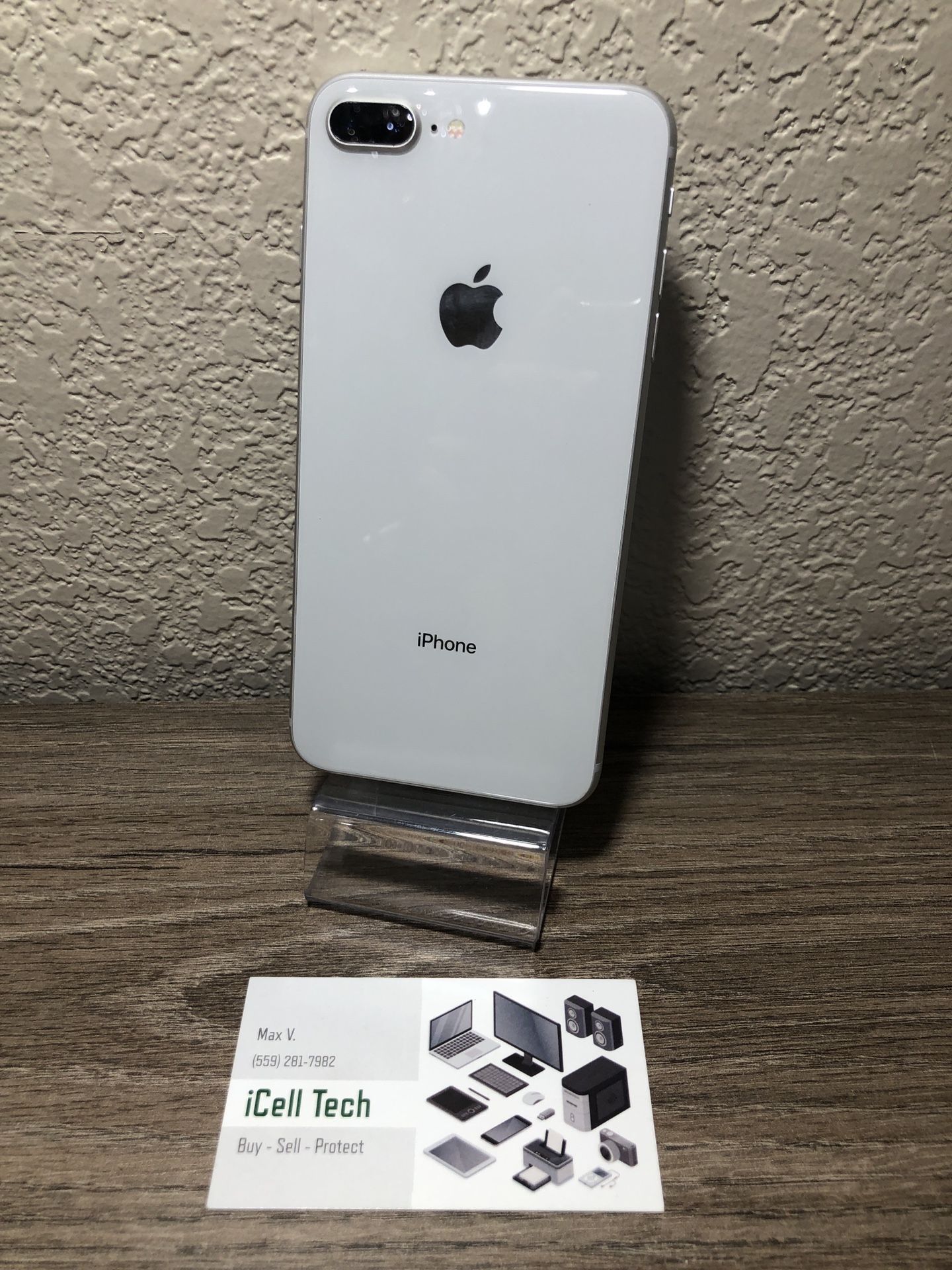 iPhone 8 plus 64gb Unlock for any carrier. IMEI clean, iCloud unlocked.