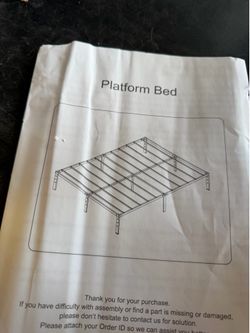 Full size metal bed frame