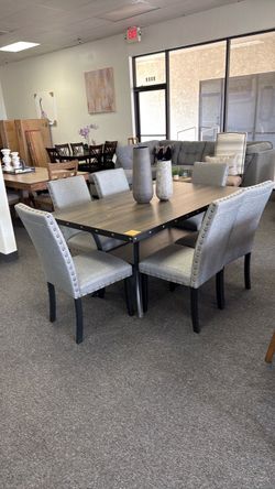 Dining table with 6 chairs