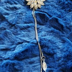 Stunning Austrian Crystals Sterling Silver Necklace