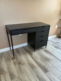Black desk