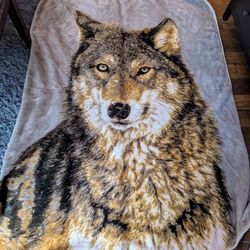 Wolf Blanket Plush Soft