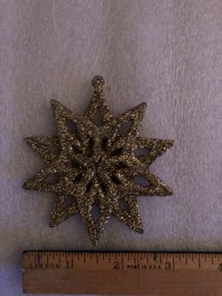 13 Glitter Star Ornaments, 3 Inch