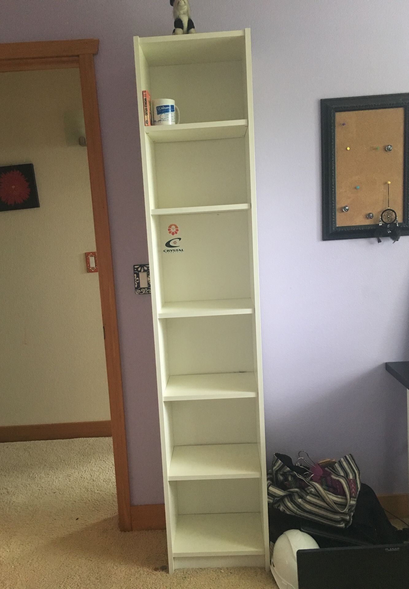 White ikea bookcase