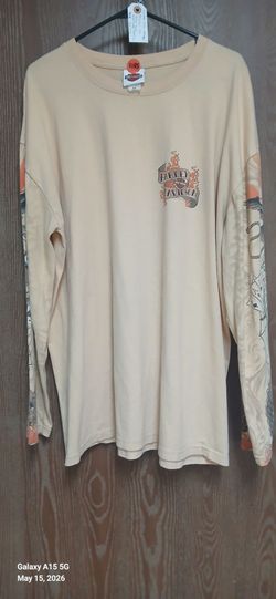 Vintage Y2K Harley Davidson Traditional Tattoo Long Sleeve Size 2XL. Measurements are: 26 x 32.