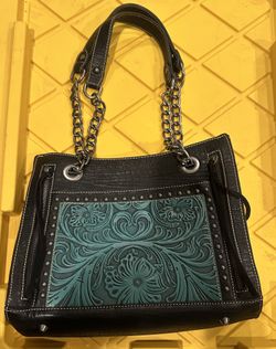 TRINITY RANCH LEATHER PURSE