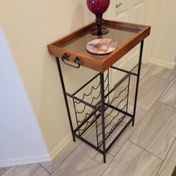 Metal Wine Rack With Removable Tray