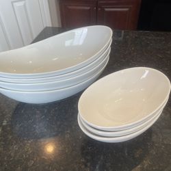 White Oval Dishes