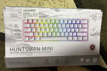 Razer Huntsman Mini 60% Gaming Keyboard: Linear Optical Switches - Rapid Trigger Mode - Chroma RGB Lighting - PBT Keycaps - Onboard Memory - Snap Tap 