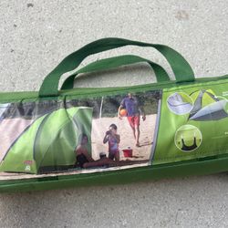 Coleman Compact Shade Shelter tent, also known as a beach shade