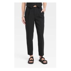 Target A New Day Tapered Leg High Rise Trousers   Size: 2 Regular   Approximate Measurements  Inseam: 27.5 inches  Rise: 11 inches  Waist: 