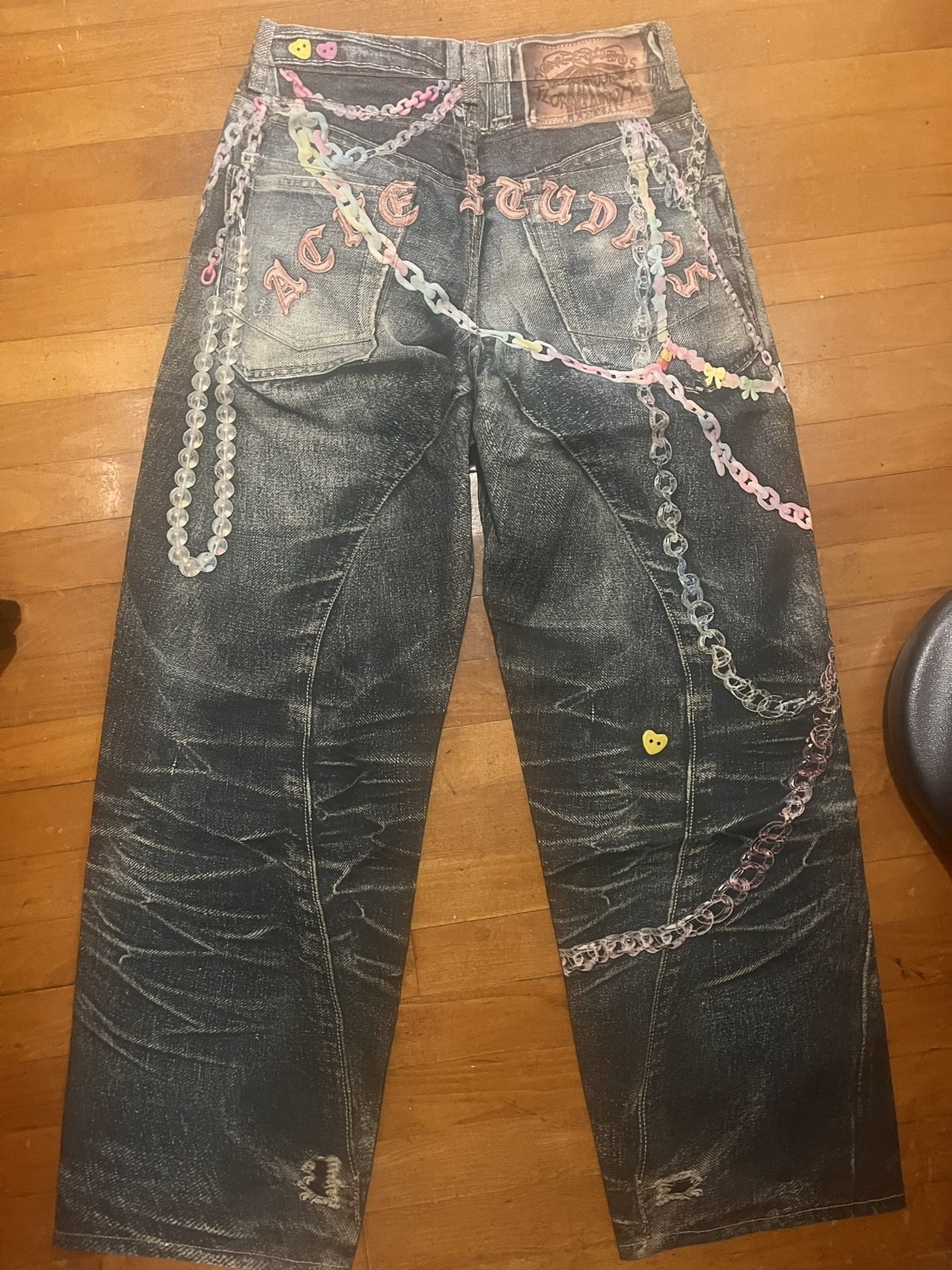Acne Studios 1981M Keychain Denim
