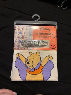 Disney Winnie the Pooh Halloween 13pc Shower Curtain Set