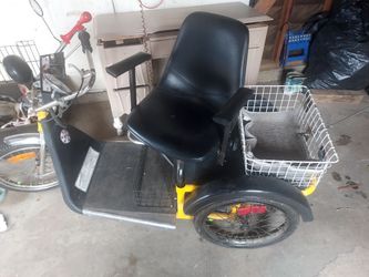 3-Wheel Mobility Scooter with Rear Basket
