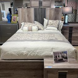 Bangley Bedroom Set Queen or King Bed Dresser Nightstand Mirror Chest Options