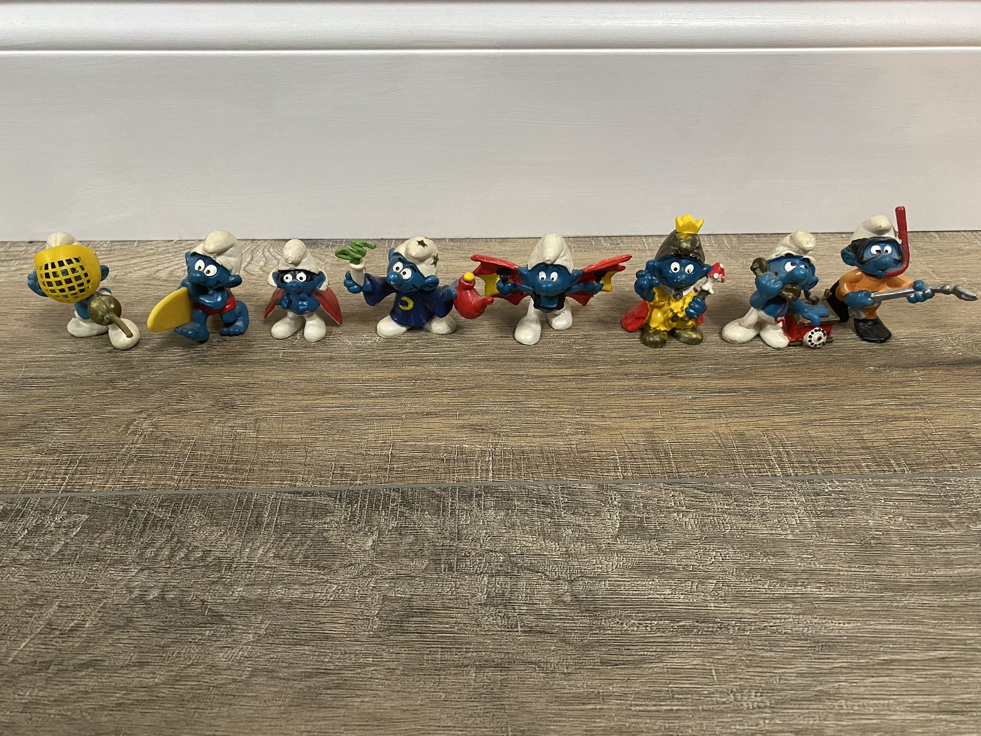 Vintage Schleich Smurf Figure Bundle