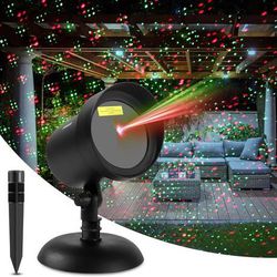 new Christmas Motion Laser Projector Light Outdoor for Seasonal Decorative Lighting Show, as Seen on TV Xmas Moving Pattern Landscape for House Garden