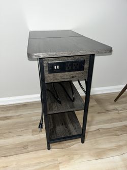 End Table with Built-In Outlets & USB Ports