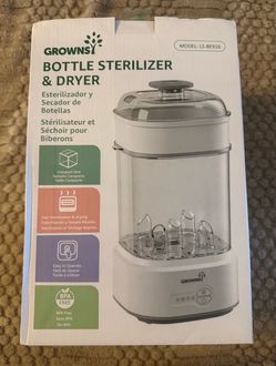 New Grownsy Compact Baby Bottle Sterilizer and Dryer MSRP $60