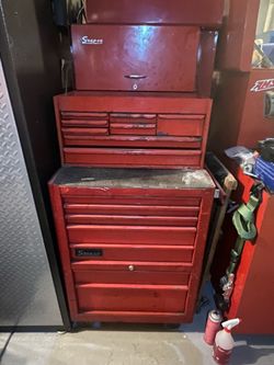 Vintage Snap-On Toolbox - 2-piece - Rollers