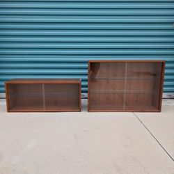 Vintage Mid Century Modern Teak Cabinets, c1960s