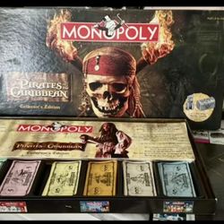 2006 MONOPOLY ~ Disney's  PIRATES of the CARIBBEAN Collector's Edition game