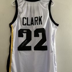 Caitlin Clark signed Iowa Hawkeyes autographed custom jersey w/COA - XL - 883