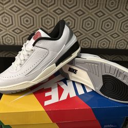 Jordan 2/3 “White Black Metallic Silver”