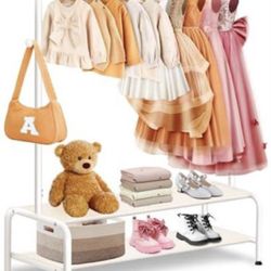 Kids Clothing Rack - Dress Up Clothes Rack - Baby Toddler Closet