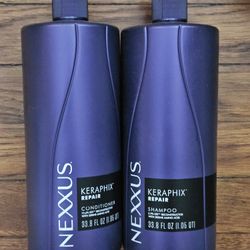 Nexxus KERAPHIX Shampoo & Conditioner. 33.8oz Bottles