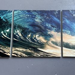 Clark Little 3 Piece Wave Photography Panels 