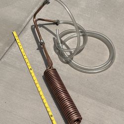 Copper Wort Chiller Coil w/Garden Hose Fitting
