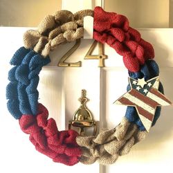 Two patriotic wreaths - 1/2 Price! 