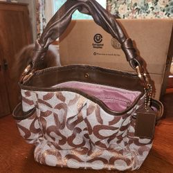Rose Gold Coach Purse